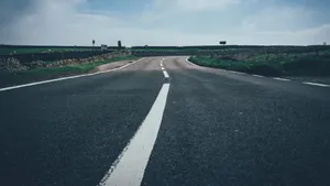 唯美公路风景图片_8
