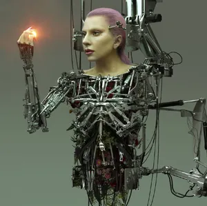 LadyGaga科幻未来风写真图片_3