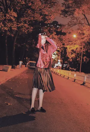 李诗颖优雅甜酷街拍图片