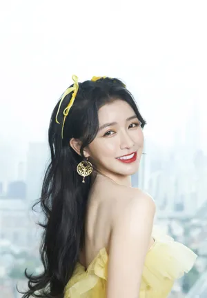蔡卓宜淡黄长裙魅力性感图片写真_8