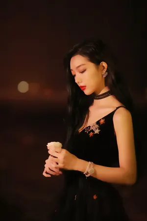 李紫婷黑裙性感高贵写真图片_4