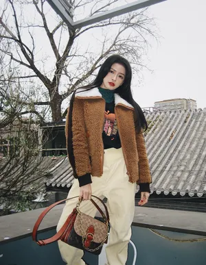 蔡卓宜冬日胡同口写真图片_9