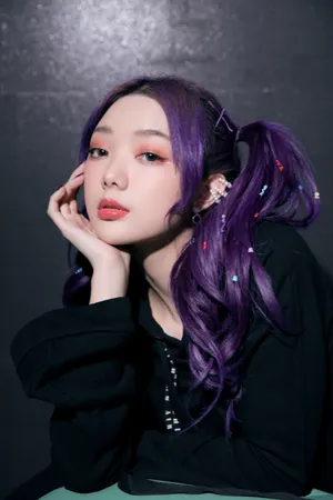 李紫婷紫色双马尾性感写真图片_7