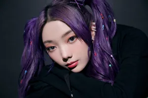 李紫婷紫色双马尾性感写真图片_8