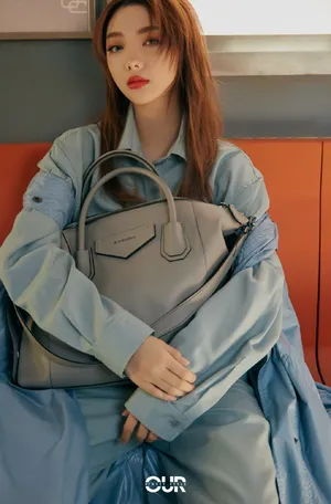 李紫婷衬衫连体裤酷美写真图片_1