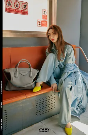 李紫婷衬衫连体裤酷美写真图片_3