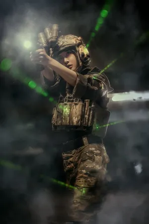 郑乃馨特种兵造型酷感写真图片_10