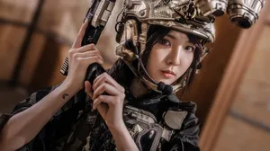 郑乃馨特种兵造型酷感写真图片_14