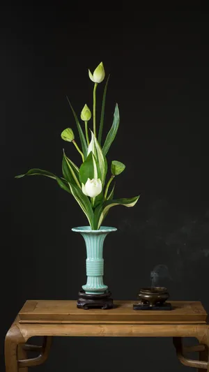 香炉插花_1
