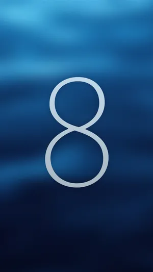 苹果iOS8带有文字的背景
