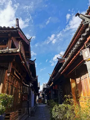 云南屋檐 古建筑 丽江街道 丽江巷子 丽江民房 丽江古镇
