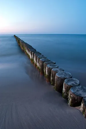 防波堤 海 波罗的海 海滩风景 日出 日落