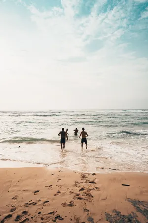 海滩 沙 海 水 海滨 海洋_1