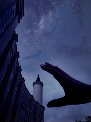 校园 抚摸 星空