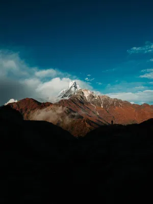 珠穆拉玛峰 天空 山脊 蓝天