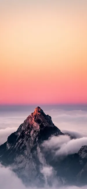 云海，大山和唯美的霞光高清