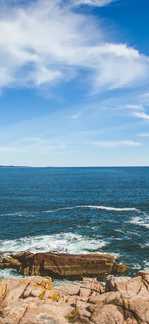 海边的海浪，礁石风景下载