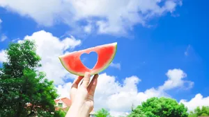 夏日清凉西瓜创意图片_4