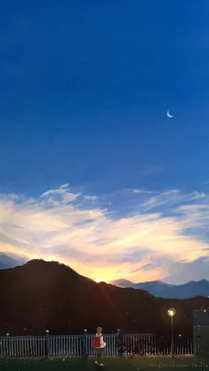 唯美的夕阳彩霞高清