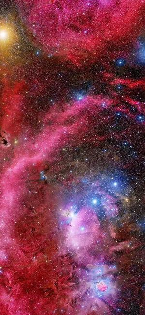 炫彩 星空 红蓝相间的梦幻星空