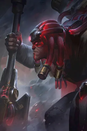 英雄联盟LOL牧魂人掘墓者约里克抵抗军皮肤原画