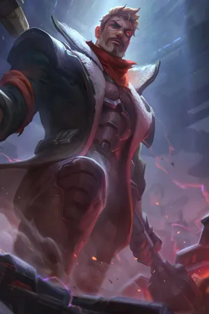 英雄联盟LOL未来守护者杰斯抵抗军皮肤原画