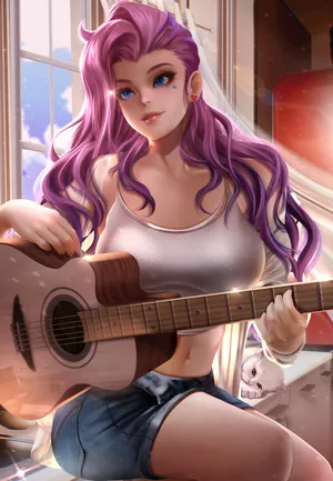英雄联盟LOL网红新英雄seraphine吉他少女