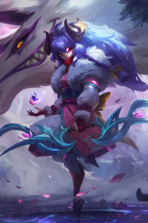 英雄联盟LOL永猎双子千珏灵魂莲华皮肤原画