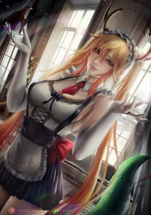 女仆装可爱好看动漫美女
