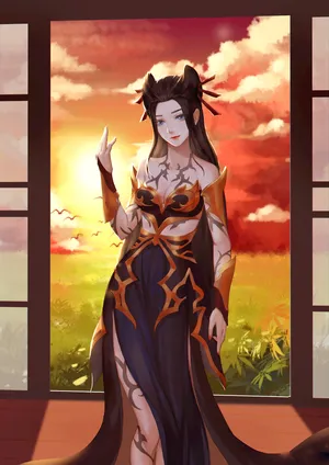 天行九歌焰灵姬画师作品第1张