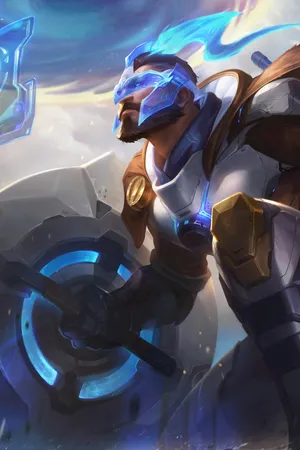 英雄联盟LOL战争之王潘森未来战士皮肤原画
