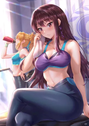 体育馆健身房女王 师酱 枪姐 师匠斯卡哈Scathach [Fate GO]