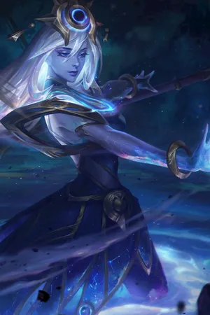 英雄联盟LOL光辉女郎拉克丝耀星女神死兆星皮肤原画
