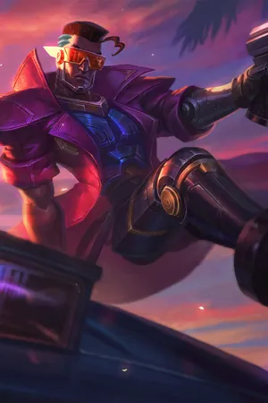 英雄联盟LOL德玛西亚警官卢锡安奥巴马皮肤原画_1