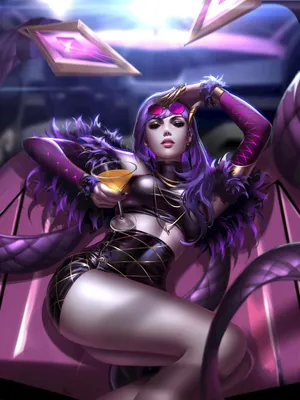 英雄联盟LOL 寡妇制造者伊芙琳KDA女团 黑寡妇Widowmaker