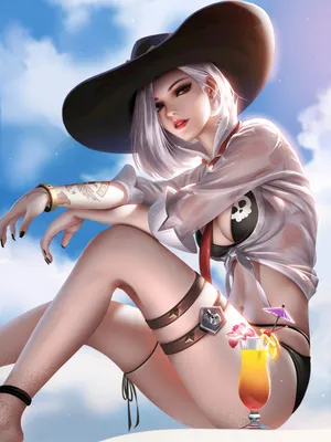 守望先锋艾什Ashe 果汁 西部牛仔