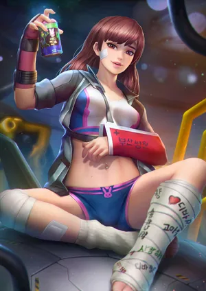 守望先锋Dva绷带石膏板涂鸦油漆_hi-res2NeoArtCore