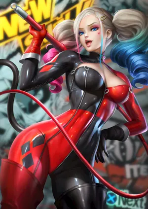 哈莉·奎茵（Harley Quinn）美国DC漫画超级反派红色版Ann_bonus2