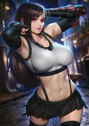 《最终幻想7》系列女主插画Tifa_hi-res1NeoArtCore