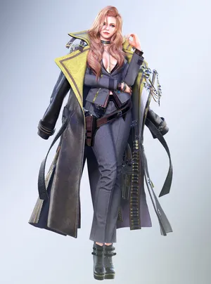 美女杀手 大衣 武装备
