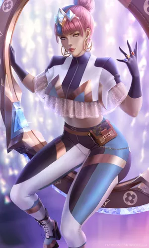 英雄联盟LOL元素女皇琪亚娜Qiyana插画