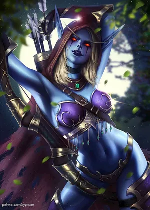 0K手机魔兽世界WOW部落希尔瓦娜斯希女王 小黑 黑暗女王 女妖之王