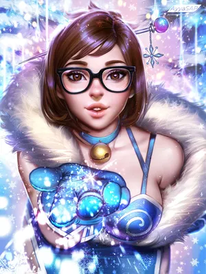 守望先锋DVA 女角色小美 极地冰雪世界服装Mei_by_AyyaSAP