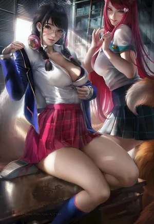 英雄联盟KDA女团阿狸大长腿