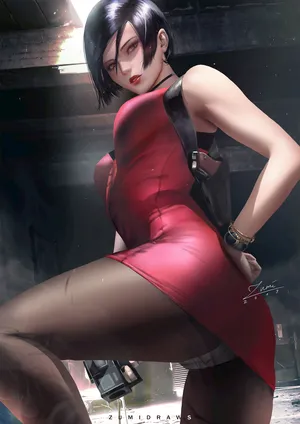 生化危机2艾达王黑色丝袜全副武装