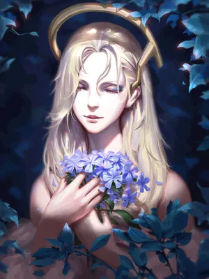守望先锋天使Mercy卡通肖像