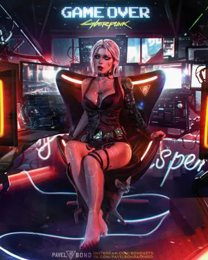 赛博朋克 赛博朋克Cyberpunk 2077,漂亮女角色