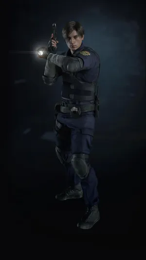 生化危机2里昂·斯科特·肯尼迪（Leon Scott Kennedy）全身照