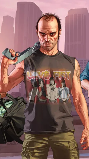 侠盗猎车手5GTA5崔佛·菲利普散弹枪