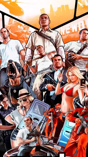 侠盗猎车手5GTA5人物大全合照_1